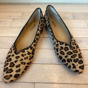 VANELI GANET CAMEL HAIR Leopard Print 8.5 Slim Flats